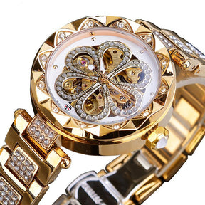 Mechanical Automatic Rhinestone Watch For Women's USA