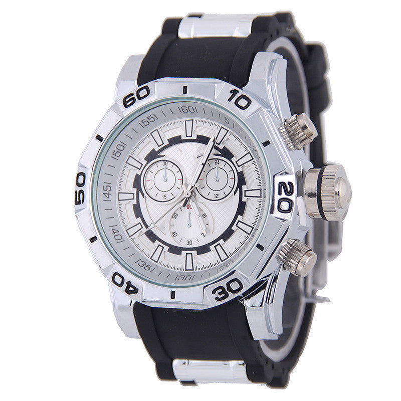 Unisex Sports Chronograph Watch - Rubber Strap Student Wristwatch USA