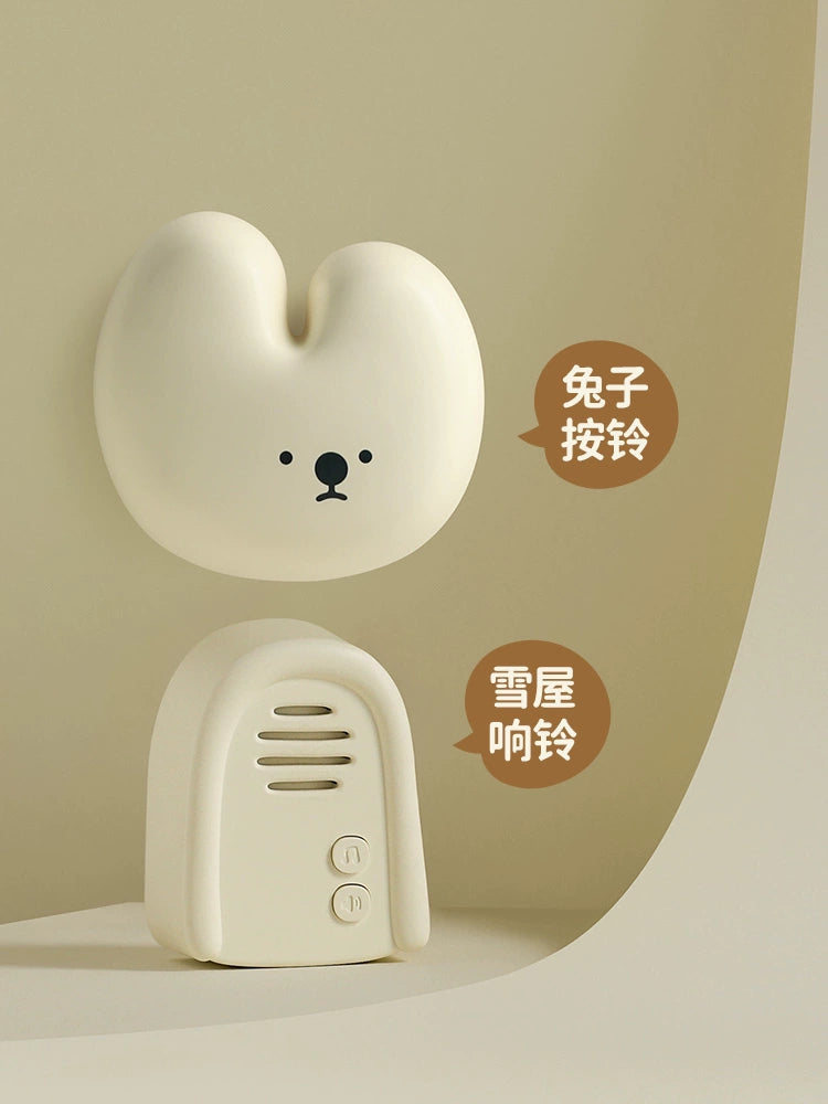 Muid Doorbell Cute New Home Wireless Pleasant Sound Far Away from the Elderly Home Reminder Self-Power Generation Beeper