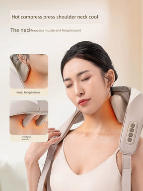 Neck Massager Shoulder Neck Waist Back Trapezoid Pillow