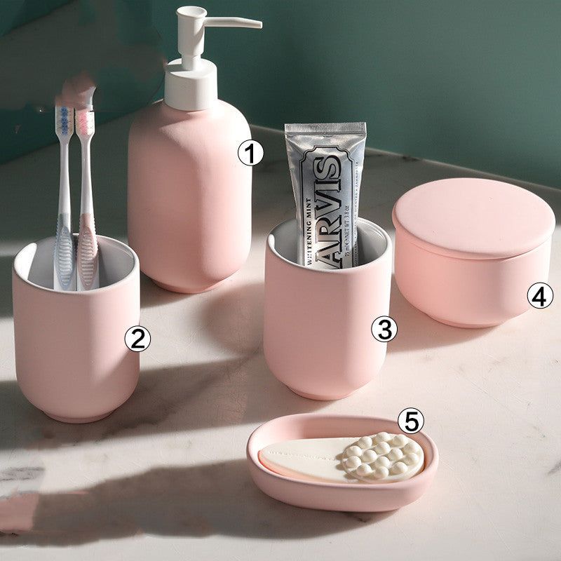 Elegant Ceramic Toilet Set - Bath Organizer Accessories USA